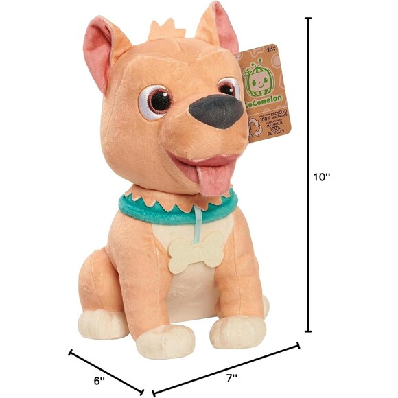 New Just Play Cocomelon My Friend Bingo 10" Stuffed Animal Dog 100% Recycled Mat - Picture 3 of 3
